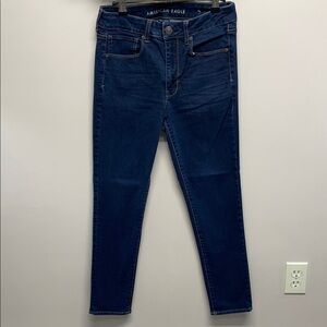 American Eagle Super Stretch Hi-Rise Skinny Denim Jeans 8 Short
